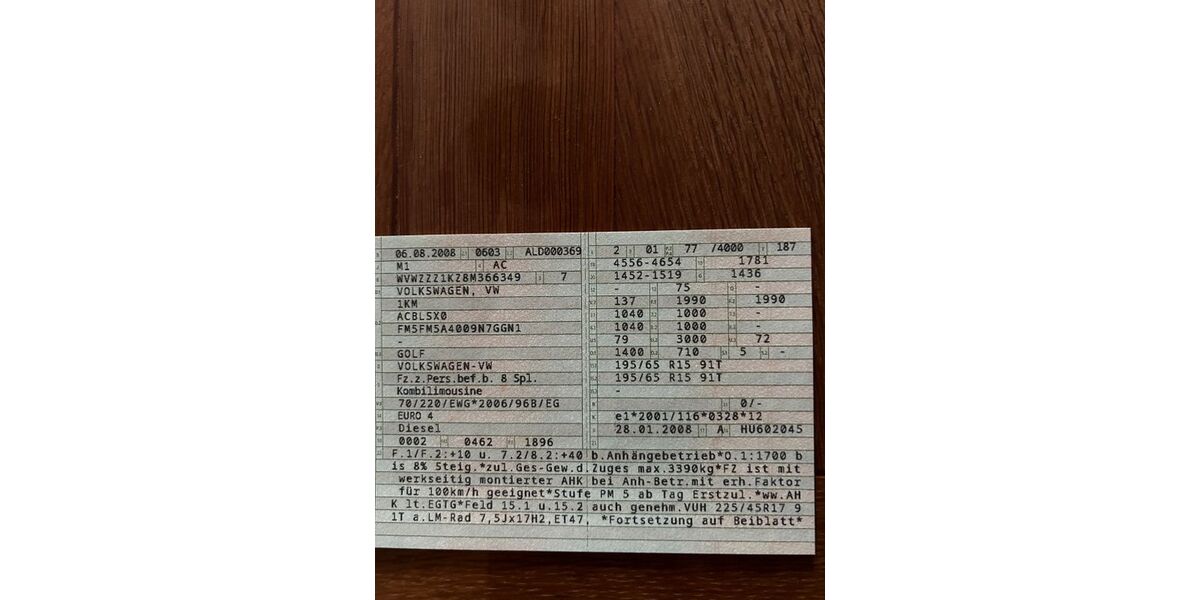 VW Golf 398.368 km 1.800 &euro; Alt Duvenstedt 24791