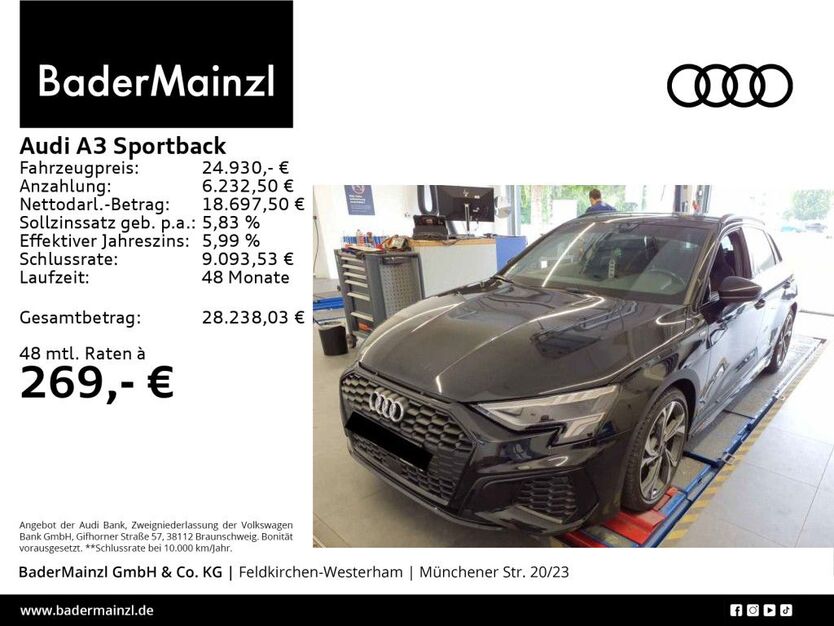 Audi A3 71.758 km 24.930 € Feldkirchen/Westerham 83620