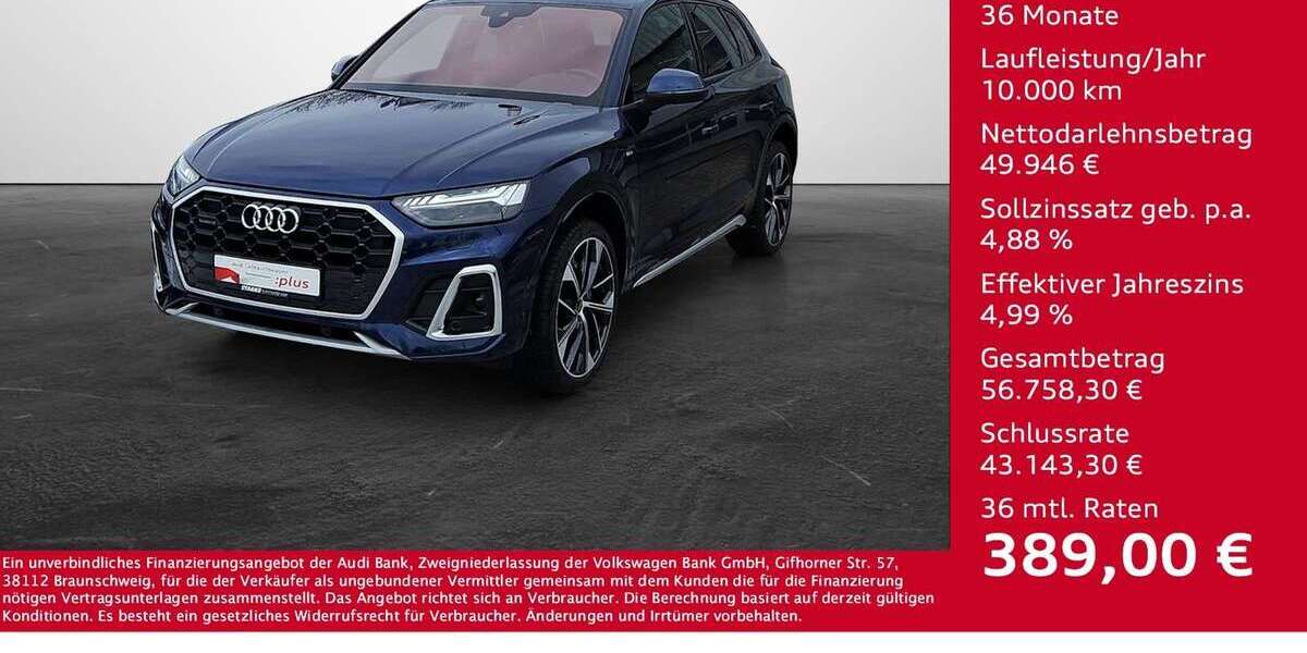 Audi Q5 11.082 km 54.930 &euro; Osnabrück 49080