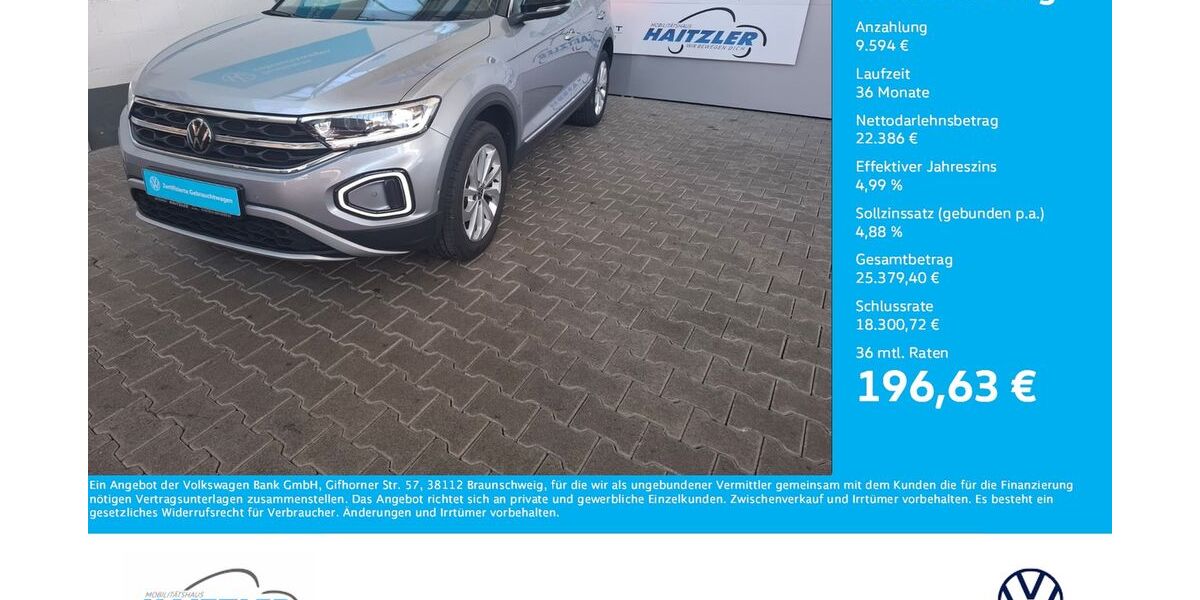 VW T-Roc 15.200 km 31.980 &euro; Gernsbach 76593