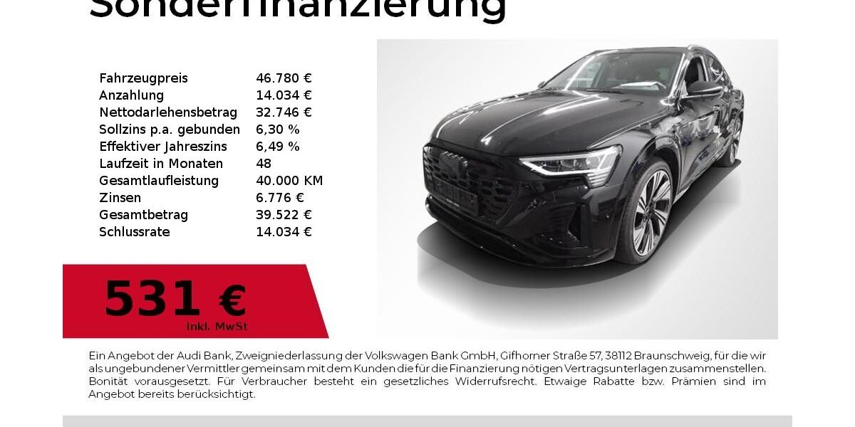 Audi Q8 e-tron 48.300 km 46.780 &euro; Nürnberg 90411