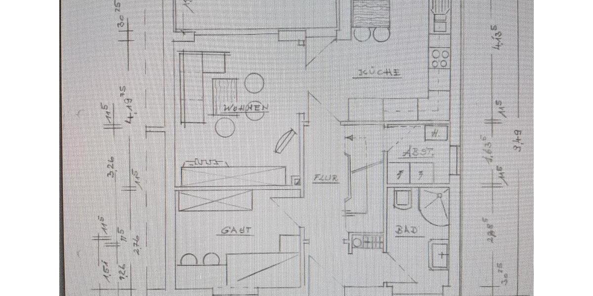 Reihenhaus Lingen (Ems) - 4 Zimmer, 110 m&sup2;, 1.150&euro; | Angebot:25367063