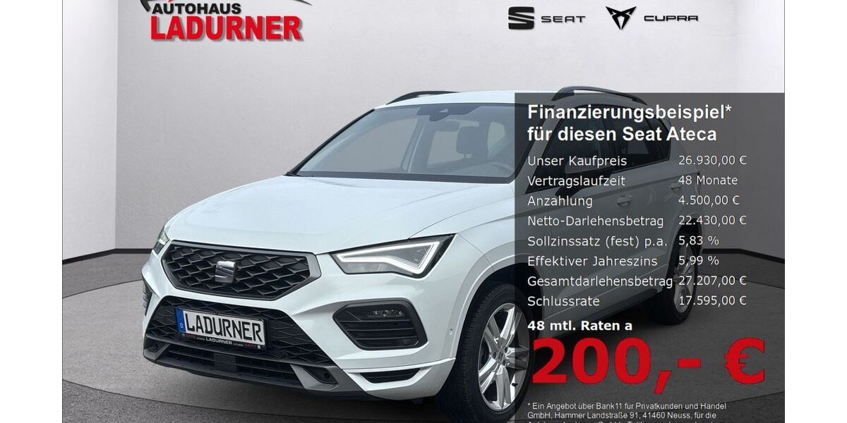 Seat Ateca 11.365 km 26.930 &euro; Tuttlingen 78532