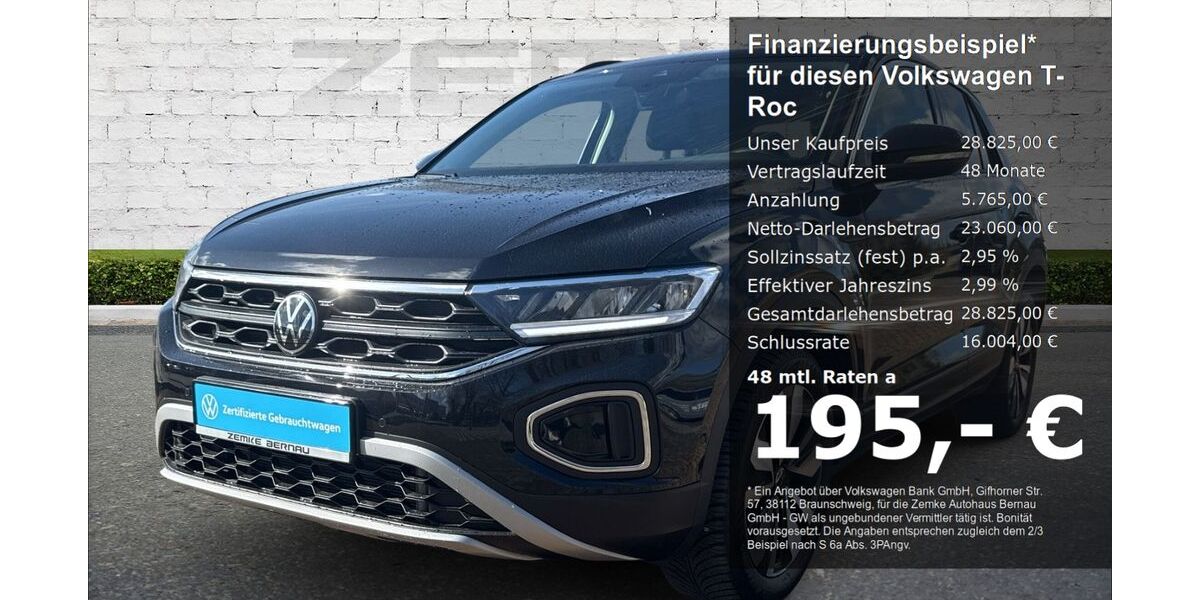 VW T-Roc 27.605 km 28.825 &euro; Bernau 16321