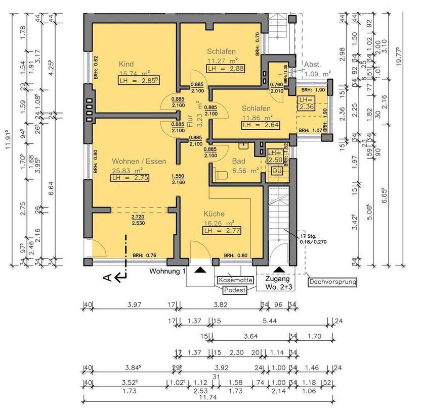 Helle 4-Zimmer-Wohnung mit kleinem Garten und Stellplatz – Erstbezug nach Sanierung