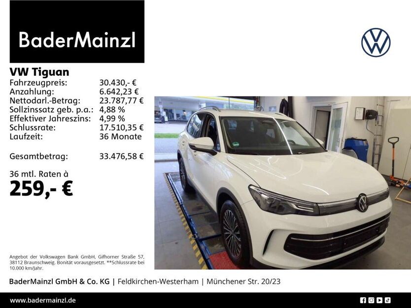 VW Tiguan 37.360 km 30.430 € Feldkirchen/Westerham 83620