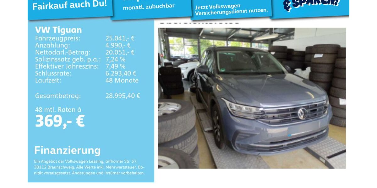 VW Tiguan 51.143 km 24.791 &euro; Mannheim 68309