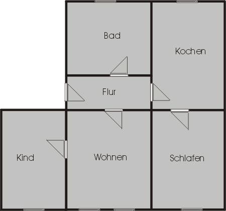 Etagenwohnung Ilmenau - 3 Zimmer, 83 m&sup2;, 720&euro; | Angebot:26286215