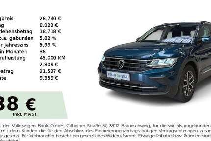 VW Tiguan 30.659 km 26.740 &euro; Dessau 06842