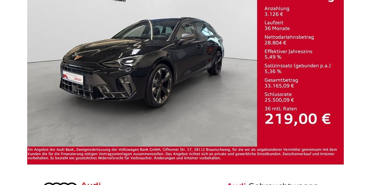 Cupra Leon 1.050 km 31.930 &euro; Giessen 35394