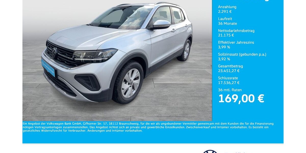VW T-Cross 1.213 km 22.977 &euro; Bergkamen 59192