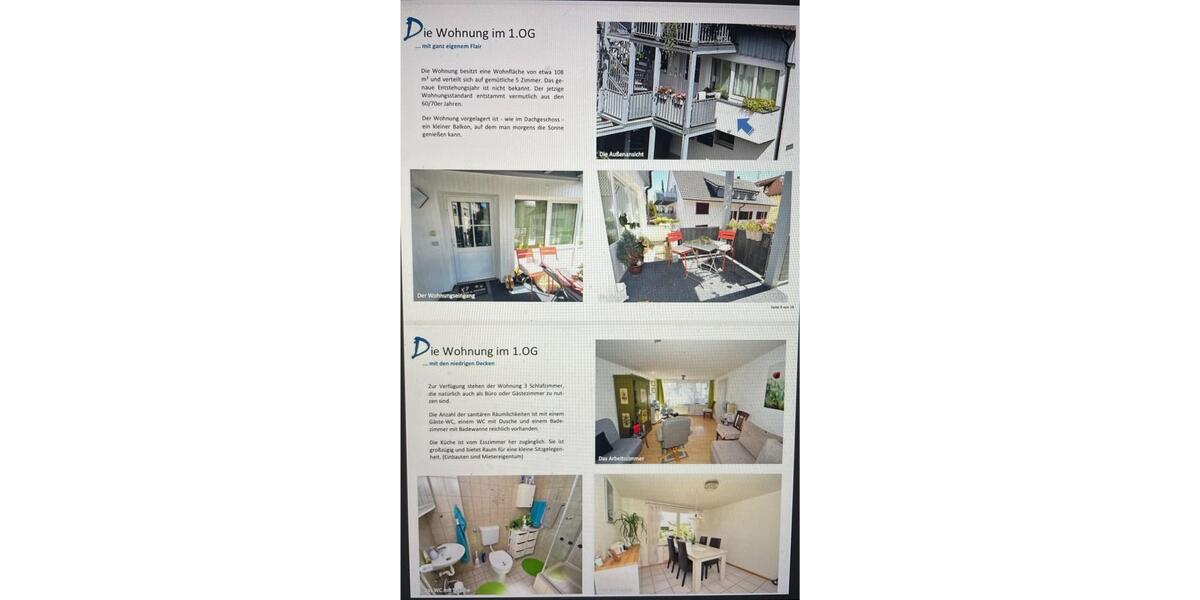 Etagenwohnung Überlingen - 5 Zimmer, 108 m&sup2;, 1.350&euro; | Angebot:24616535