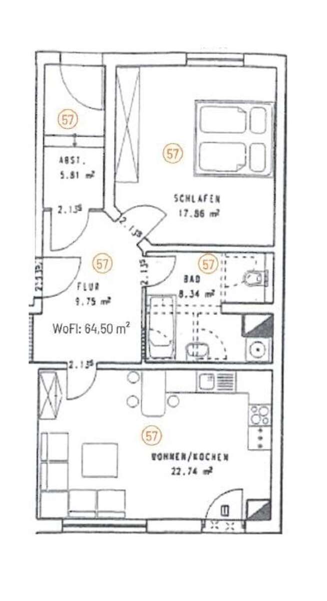 2-Raum-ETW mit Terrasse und eigenem Garten in der beliebten Südvorstadt 2 zimmer