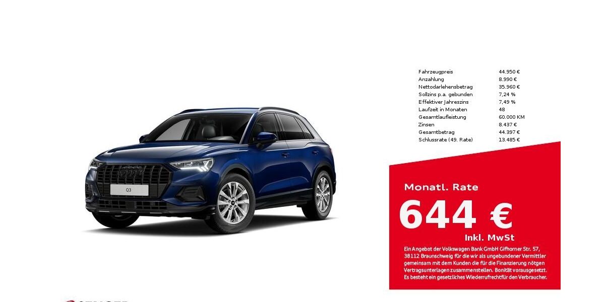 Audi Q3 5.750 km 44.950 &euro; Lübeck 23556