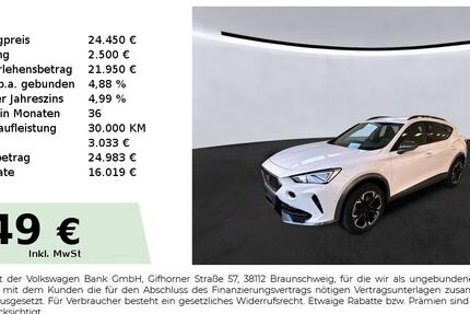 Cupra Formentor 29.150 km 23.950 &euro; Lauf an der Pegnitz 91207