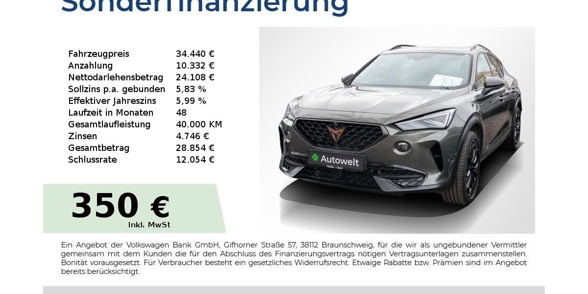 Cupra Formentor 21.150 km 33.770 &euro; Nürnberg 90431