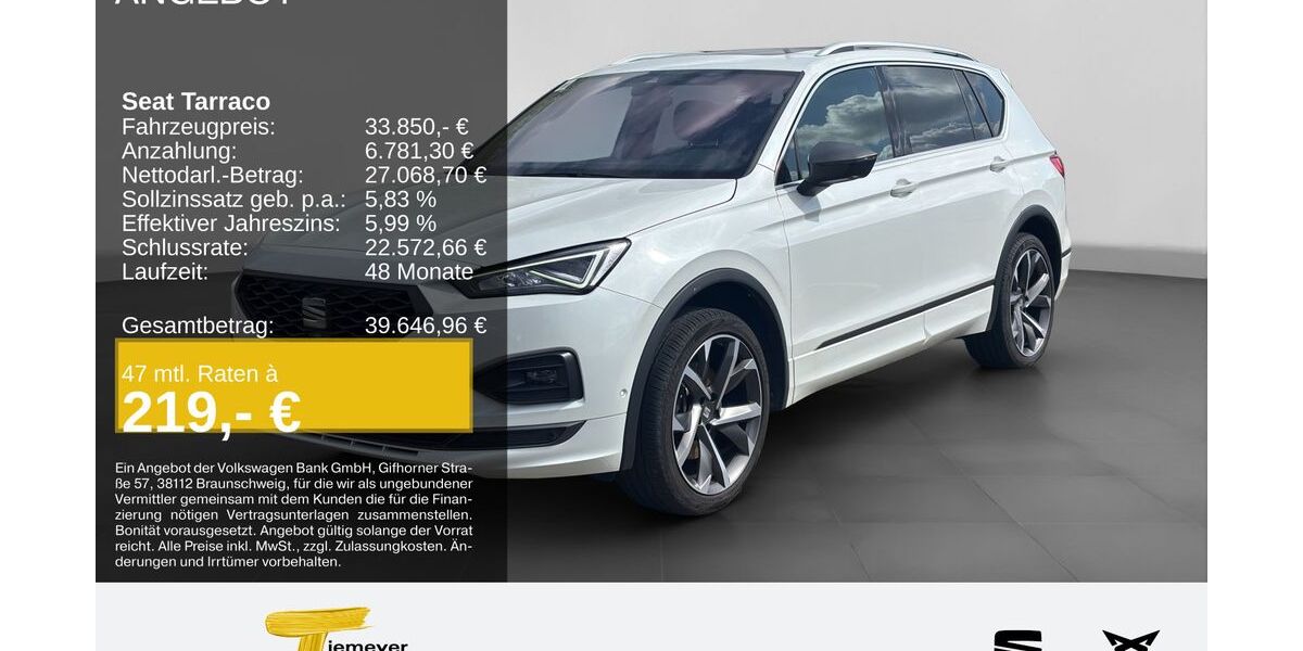 Seat Tarraco 74.189 km 33.850 &euro; Duisburg 47059