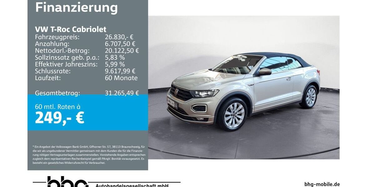 VW T-Roc 35.291 km 26.830 &euro; Ettlingen 76275