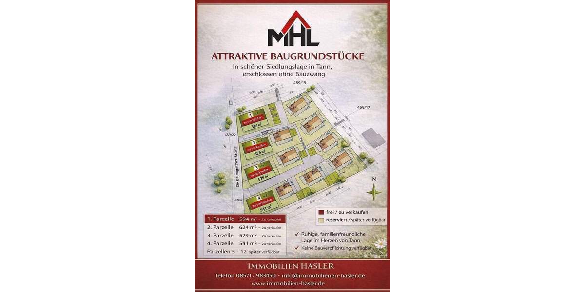 Grundstück Tann - 148.775&euro; | Angebot:26644001