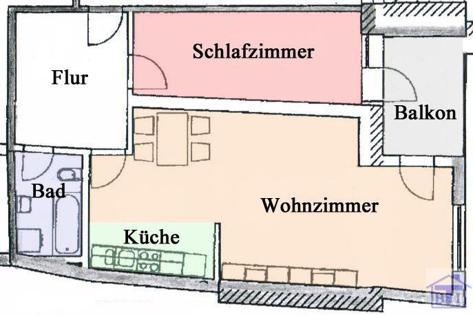 Etagenwohnung Zittau - 2 Zimmer, 52 m&sup2;, 280&euro; | Angebot:26490329