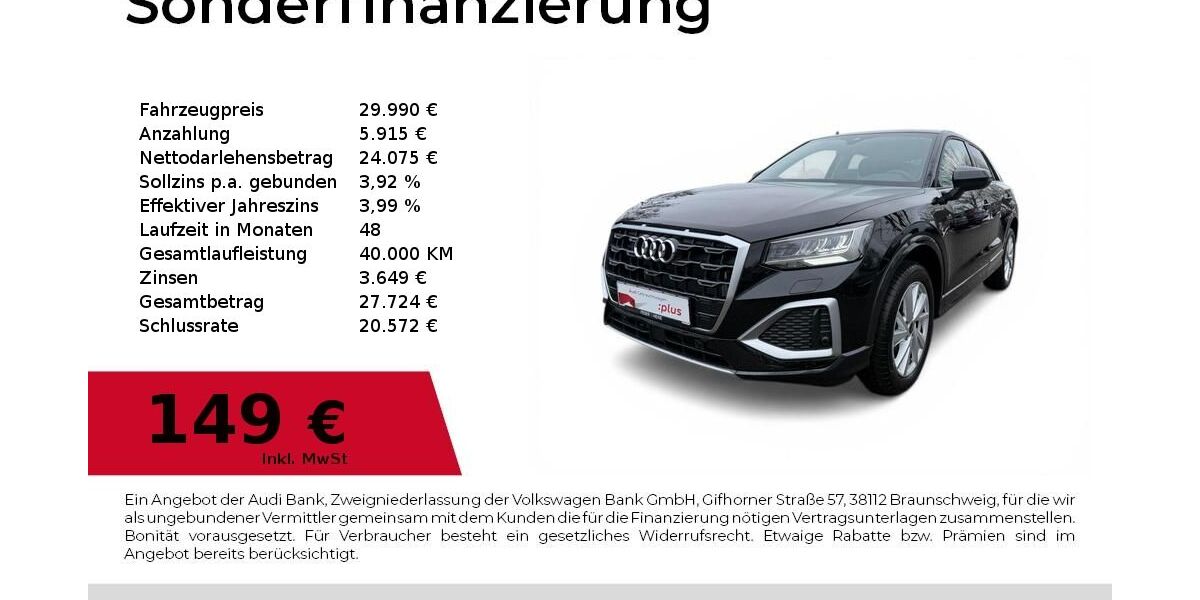 Audi Q2 8.751 km 29.990 &euro; Dessau-Roßlau 06844