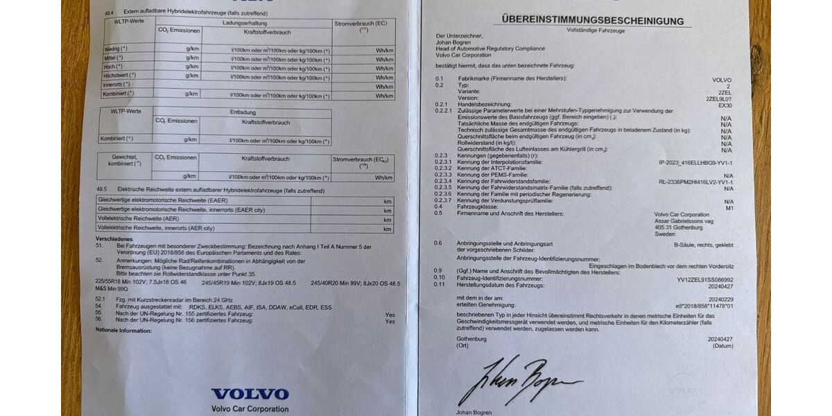 Volvo EX30 9.541 km 39.000 &euro; Gehrden 30989