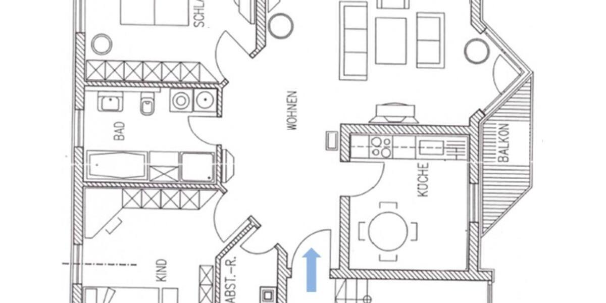 Etagenwohnung Maxhütte-Haidhof Haidhof - 3 Zimmer, 92 m&sup2;, 920&euro; | Angebot:25172875