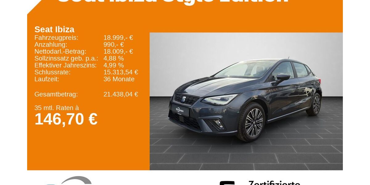 Seat Ibiza 12.815 km 18.999 &euro; Kaiserslautern 67657