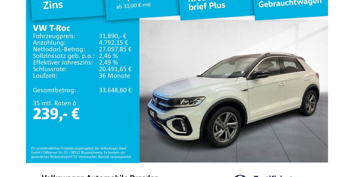 VW T-Roc 12.772 km 31.890 &euro; Dresden 01169