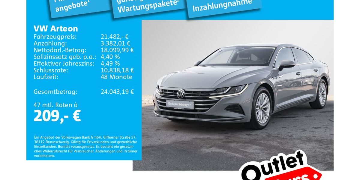 VW Arteon 125.718 km 21.482 &euro; Dachau 85221