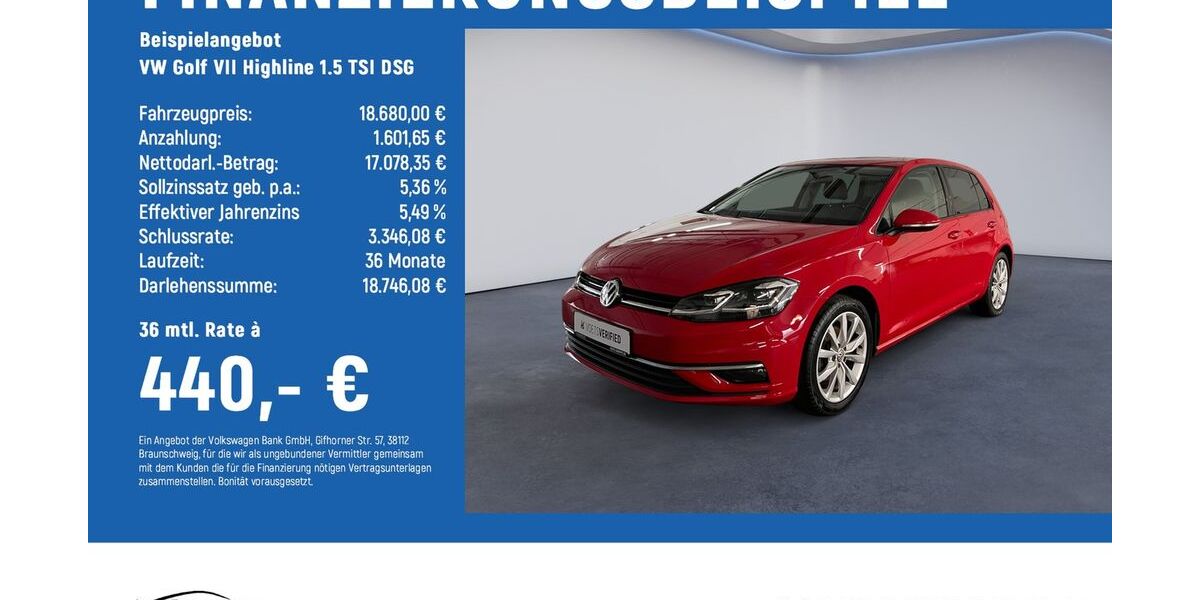 VW Golf 76.960 km 17.880 &euro; Göttingen 37081