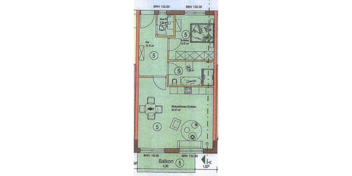 Etagenwohnung Windorf - 2 Zimmer, 68 m&sup2;, 665&euro; | Angebot:25646752