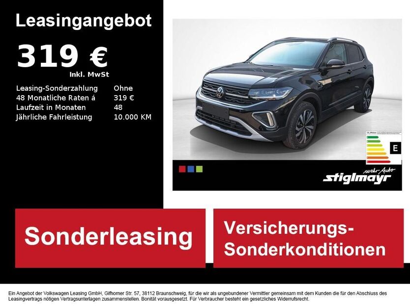 VW T-Cross 1.020 km 35.840 € Pfaffenhofen/Ilm 85276