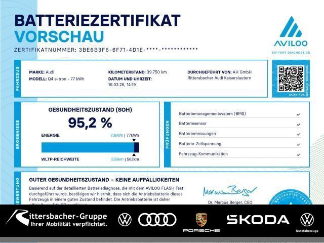 Audi Q4 e-tron 39.749 km 37.970 &euro; Kusel 66869