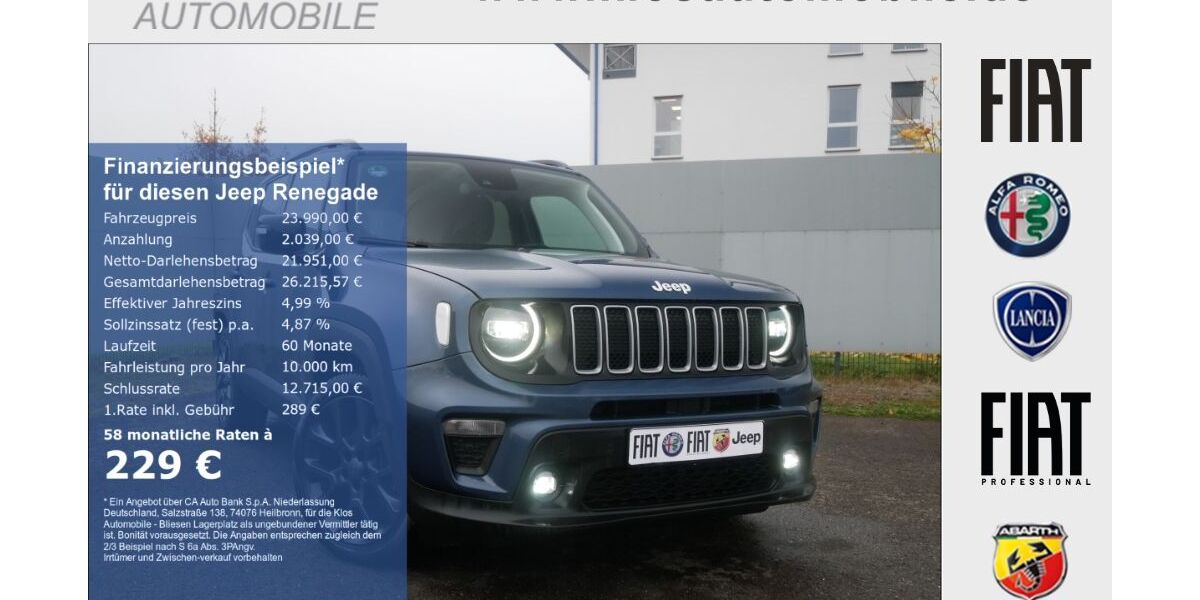 Jeep Renegade 33.763 km 23.490 &euro; Marpingen 66646