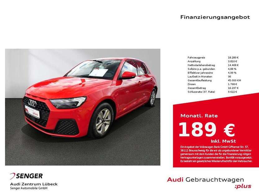 Audi A1 33.200 km 18.280 € Lübeck 23556