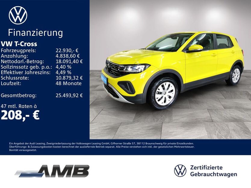 VW T-Cross 6.120 km 22.480 € Borna 04552