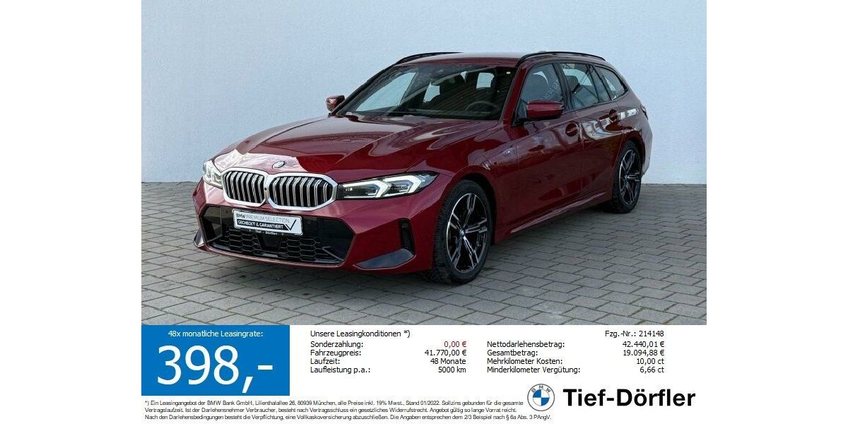 BMW 320 8.450 km 41.750 &euro; Marktsteft 97342