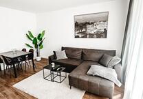 Möblierte Wohnung zentral im Grünen