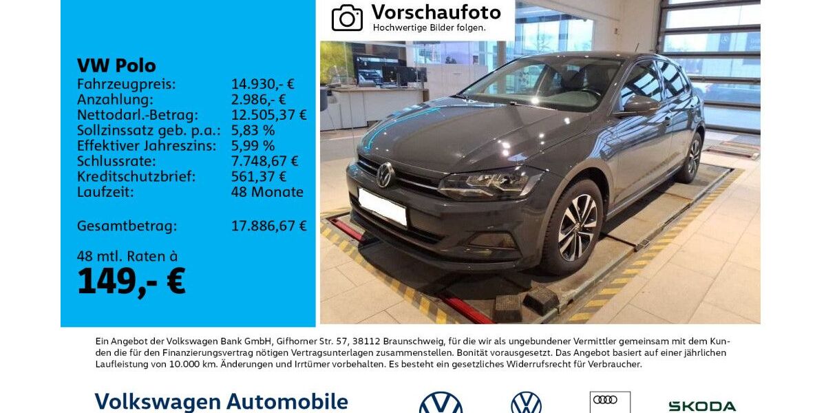 VW Polo 51.494 km 14.930 &euro; Leipzig 04277