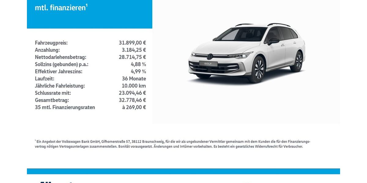 VW Golf 25.478 km 31.899 &euro; Mühlhausen/Thüringen 99974