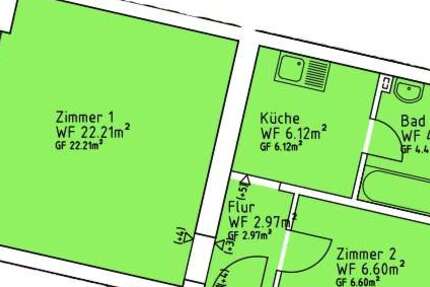 Wohnung Mittenwalde - 2 Zimmer, 42 m&sup2;, 504&euro; | Angebot:26398845