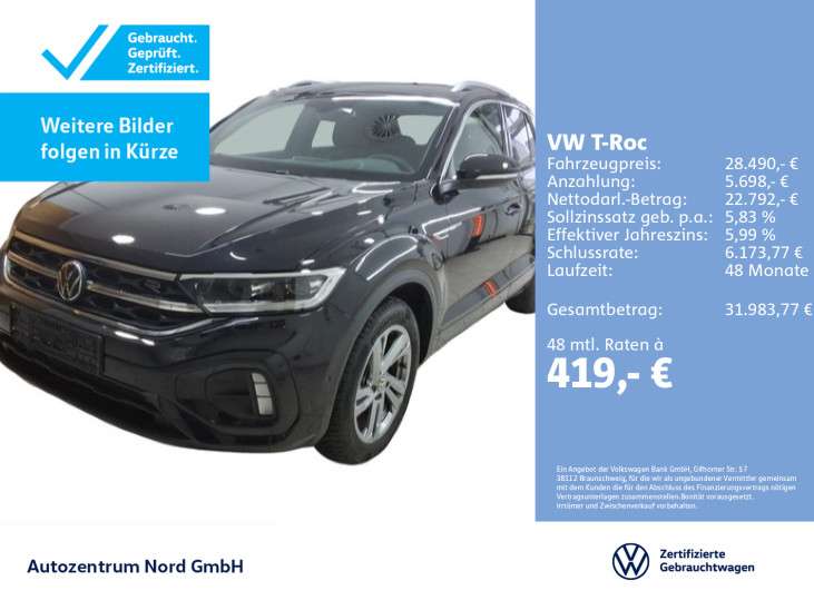 VW T-Roc 5.701 km 28.490 &euro; Flensburg 24941