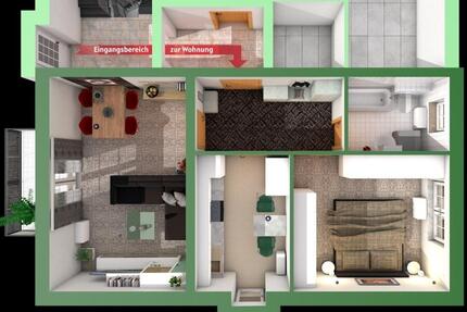 Wohnung Weida - 2 Zimmer, 55 m&sup2;, 300&euro; | Angebot:25944538