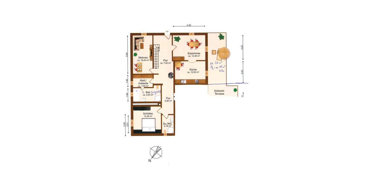 Doppelhaushälfte Steingaden - 6 Zimmer, 160 m&sup2;, 1.600&euro; | Angebot:23794907