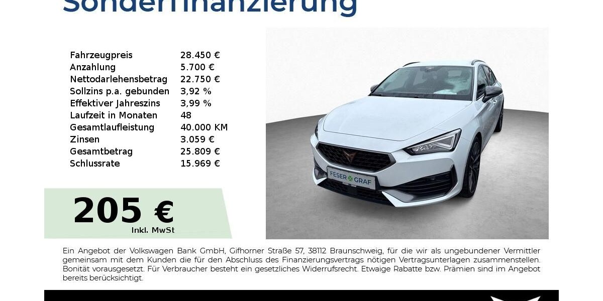 Cupra Leon 18.300 km 28.450 &euro; Schwabach 91126