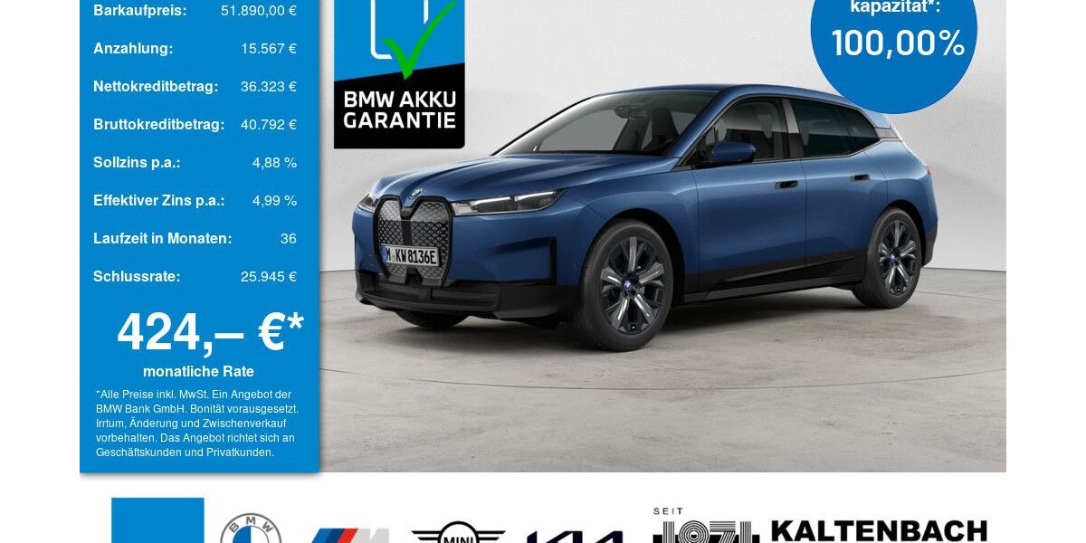 BMW iX 58.967 km 51.890 &euro; Remscheid 42897
