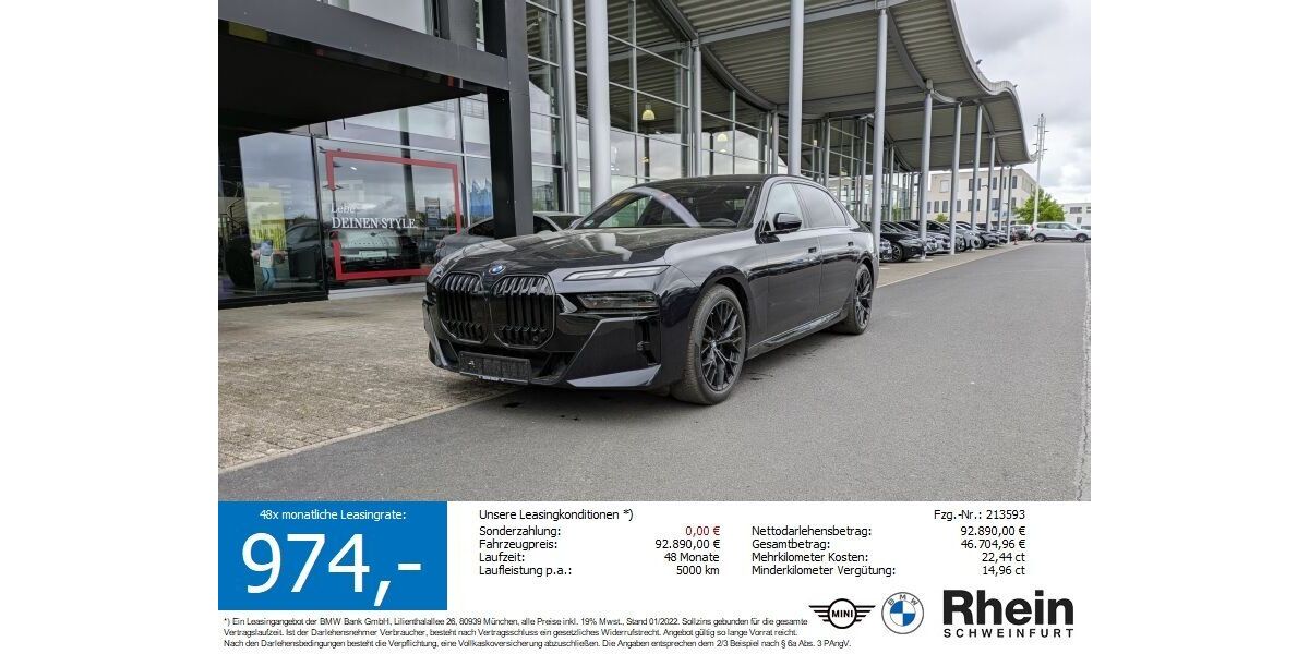 BMW 740 28.182 km 89.890 &euro; Schweinfurt 97424