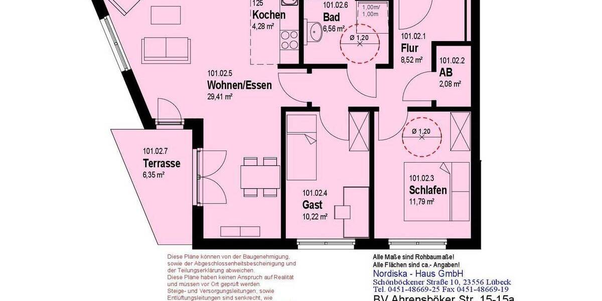 Etagenwohnung Stockelsdorf - 3 Zimmer, 397.710&euro; | Angebot:26129487