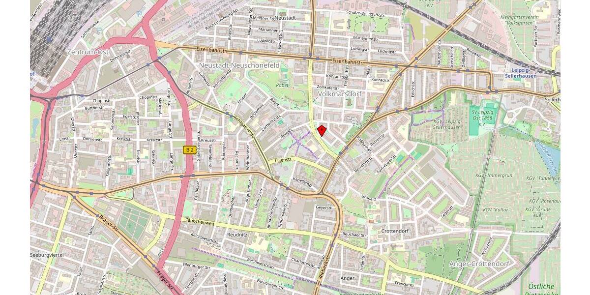 Etagenwohnung Leipzig Volkmarsdorf - 2 Zimmer, 67 m&sup2;, 140.000&euro; | Angebot:26083173